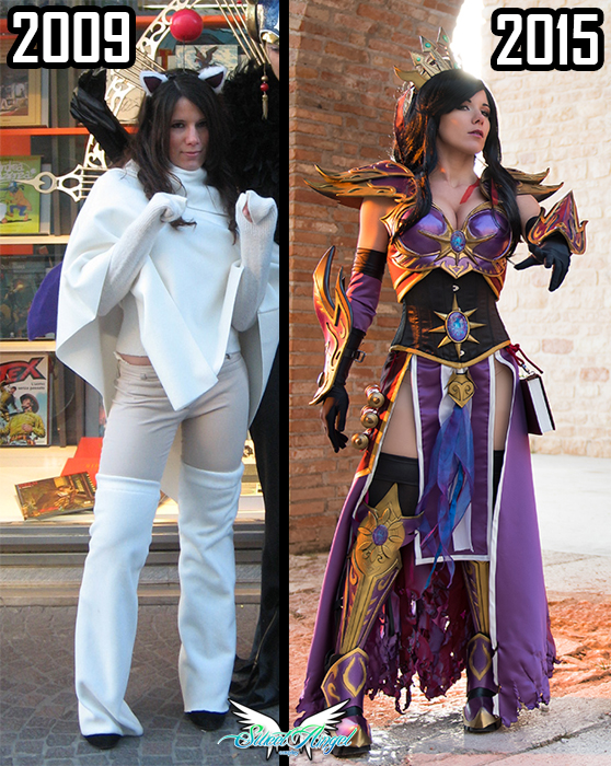 sweet angel before after cosplay